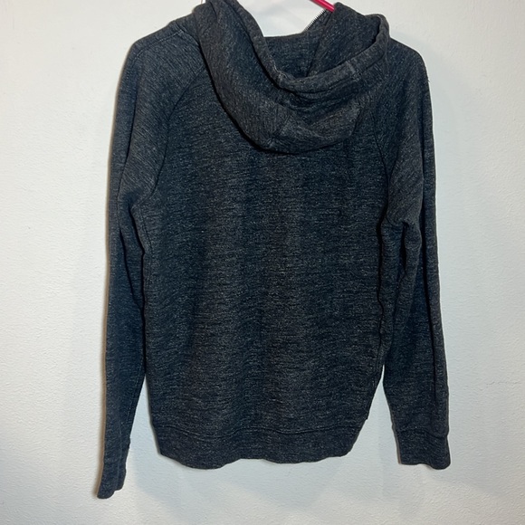 Nike Heritage 1/2 Zip Pullover Hoodie Sweatshirt Black Gray Medium - Picture 3 of 3